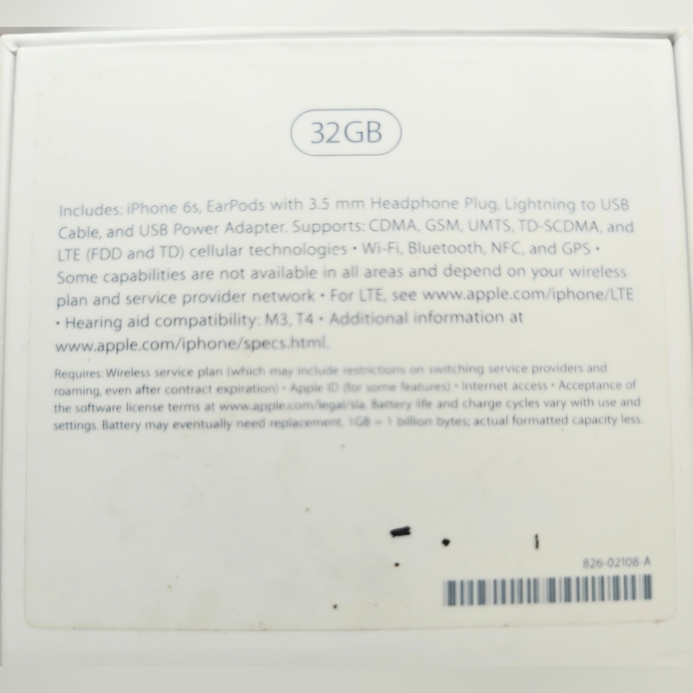 Apple iPhone 6s 32 GB Empty Box, With A Charger A Cable & Headphones NO Phone - Picture 8 of 8